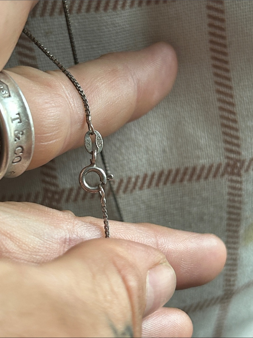 Kinetic bubble level sterling silver antique pendant - Picture 4 of 5